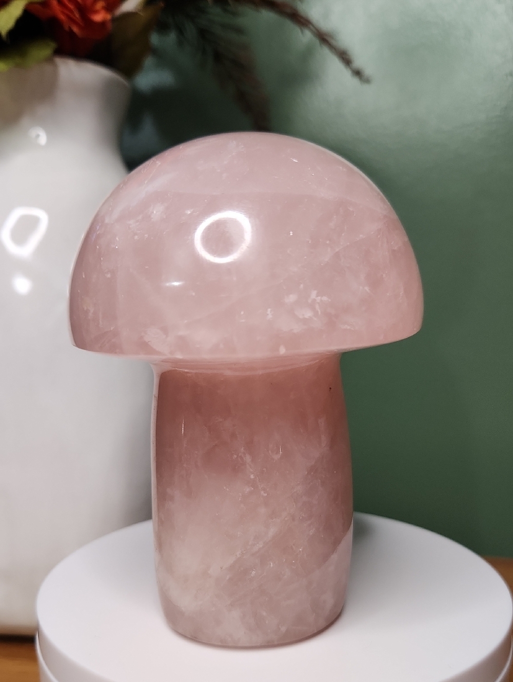 Rose Quartz Mushroom